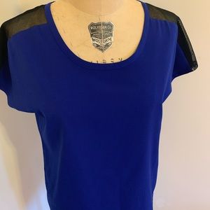 Tahari Cobalt blue blouse